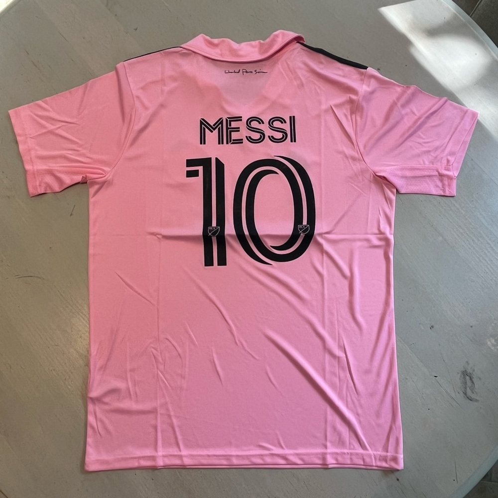 ADIDAS 2023 INTER MIAMI HOME JERSEY #10 MESSI.  SIZE LARGE.